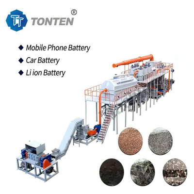 Abfallblei-Säure-Lithium-Ionen-Batterie-Recycling-Maschine Produktionslinie angepasst