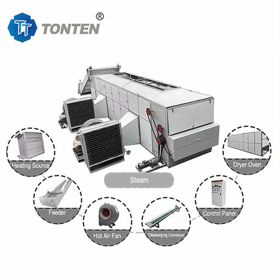 Elektrische Heizung Rose Cassava Gürtel Trockner Maschine Edelstahl OEM