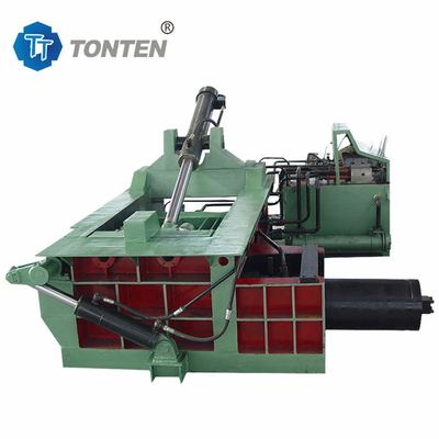 Metallschrottfarbe Eimer Hydraulische Brikettiermaschine für Sägemehl 4000kg
