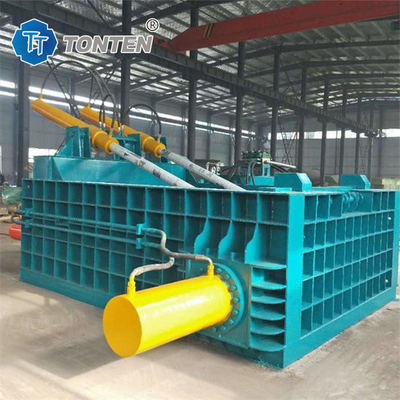 Metallschrottfarbe Eimer Hydraulische Brikettiermaschine für Sägemehl 4000kg