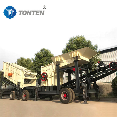 mobile Steinbrücherei-Anlage