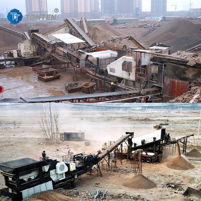 Baustelle Abfallziegel-Recycling-Maschine Anlage Steinbrenner