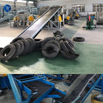 Recyclinganlage für Reifenabfälle Kautschukbrenner Reifenmacher