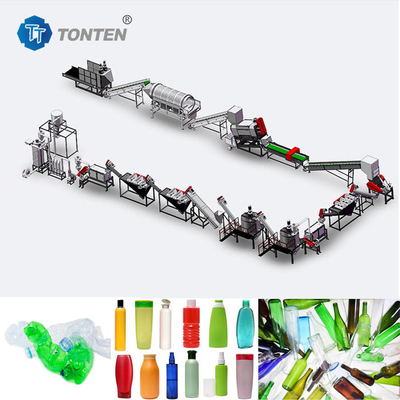 Kunststoffverbrennung Recycling Produktionslinie Mineralwasserflaschen Recycling