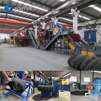 Recyclingmaschine für Reifenschredder Produktion von Gummibrüchern