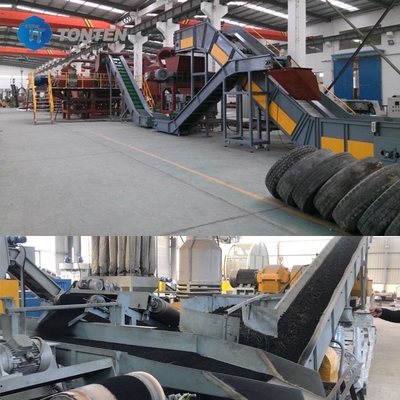 Abfallreifenbrennmaschine Recyclinglinie Reifenschleifmaschine Gummipulver