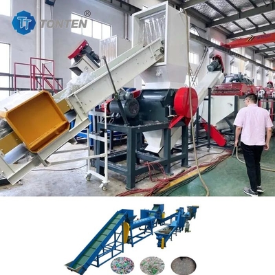 Kunststoffverbrennung Recycling Produktionslinie Mineralwasserflaschen Recycling