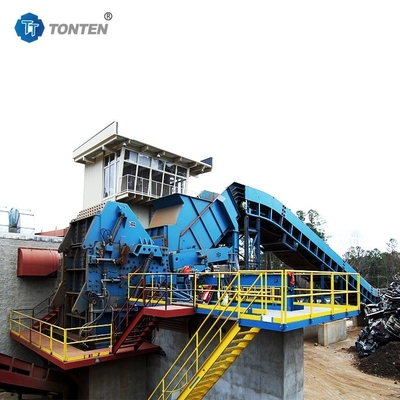 Anlage zur Verarbeitung von Metallschrott Stahlschrott Schreddermaschine Recycling