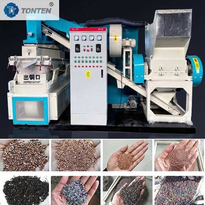 Abfalldraht Granulator Recyclingmaschine Kupferdraht Trocken Kupfer Reismaschine