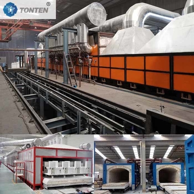 Automatische elektrische Tunnel-Ofen-Ausrüstung Gasverkalkte Schubplatte