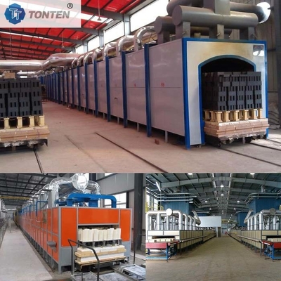 Tunnelöfen Schlammtrocknung Schubplattenofen Schubplatten Tunnelöfen