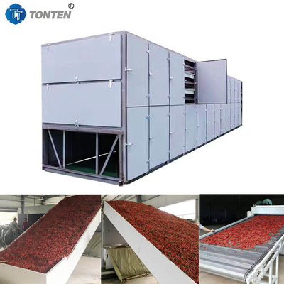 Pfeffer-Chili-Gürtel-Trocknungsmaschine Edelstahl-Lebensmittel-Trocknungsmaschine Trocknungsausrüstung