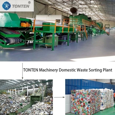 RDF Recycling Sortierung Verpackungsverpackungen Karton Abfallfabrik