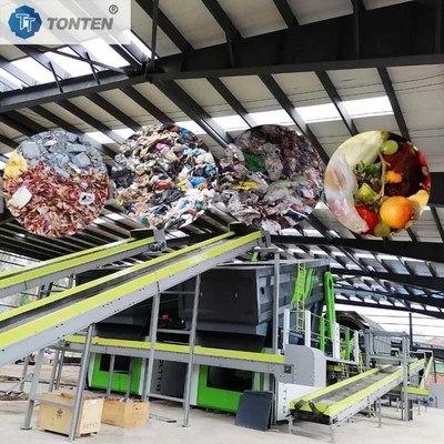 RDF Recycling Sortierung Verpackungsverpackungen Karton Abfallfabrik