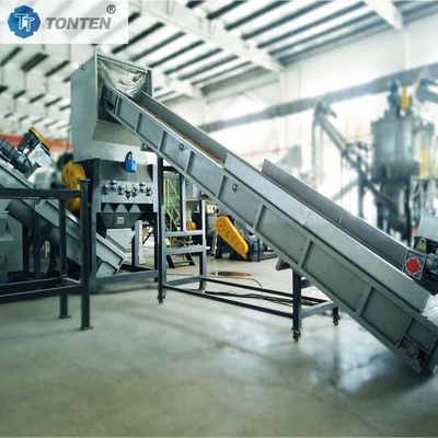Abfall-Plastik-Schredding-Wasch-Produktionslinie Kunststoff-Recycling PP PE