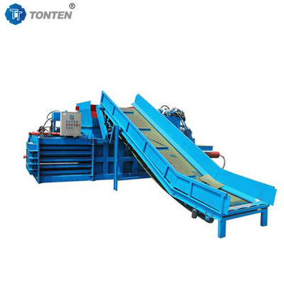 Horizontale Abfallkarton Hydraulische Ballmaschine Holzsplitterballmaschine