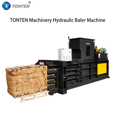 Horizontale Abfallkarton Hydraulische Ballmaschine Holzsplitterballmaschine