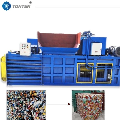 Plastikdosen Hydraulik-Balermaschine Horizontale 22kw individuell