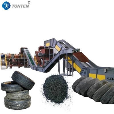 Gebrauchtes Gummischrott Reifen-Schredder Zerkleinern Recycling-Maschine