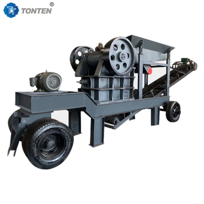 Mobiler Kieferbrucher PE250x400 Steinbrucher mit Förderband