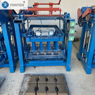 Maschine zur Herstellung von Straßenziegeln Halbautomatische Betonblockformmaschine