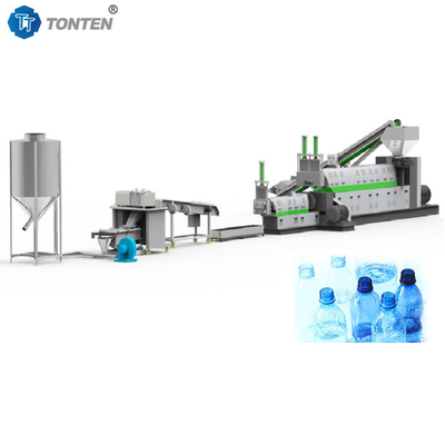 Kunststoff-Recycling Heißwaschlinie PET-Flaschen Zerkleinerungs-Recyclinganlage