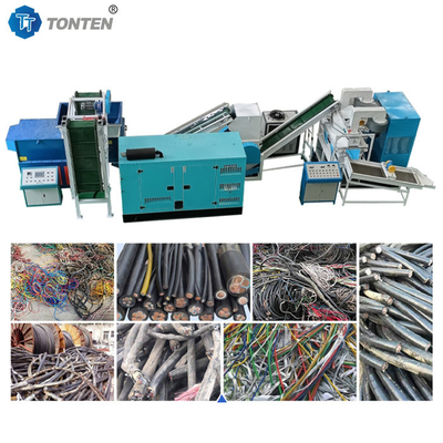 Beschichtete Kabel Streifen Granulator Maschine Kupferdraht-Recycling-Linie