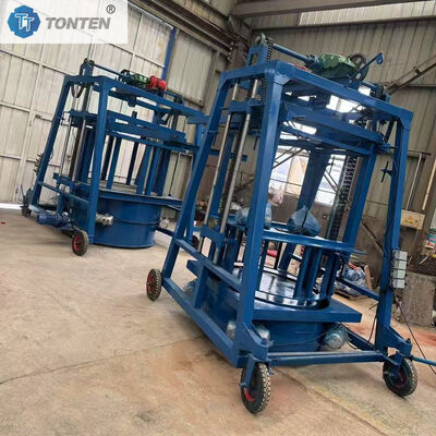 Mobilmaschine zur Herstellung von Beton- und Rohrsteinen für Wasserpflegeprojekte