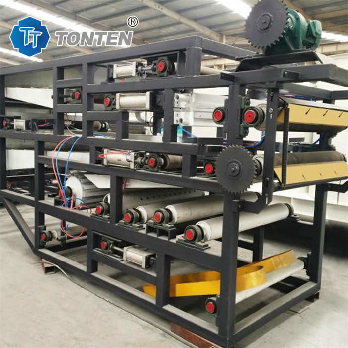 Gürtel Filter Druck Färbung Schlamm Wasseraufbereitung Gürtel Filterpressmaschine