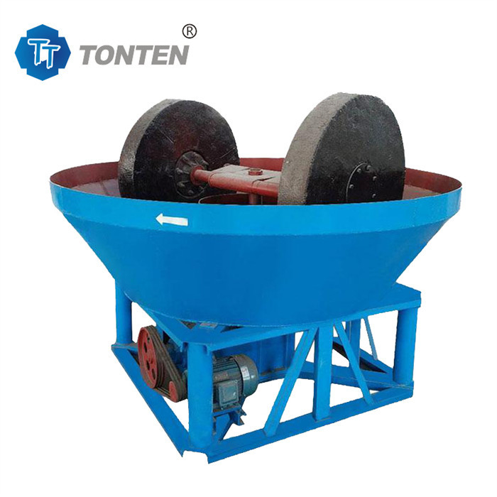 Wassergold-Wasserpan-Mühle Maschine Doppelrad-Pan-Mühle für die Gold-Auswahl