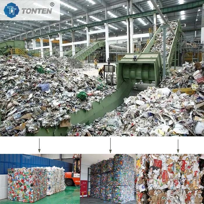 Anlage für das Recycling und die Sortierung von Hausmüll für Küchenverpackungsabfälle