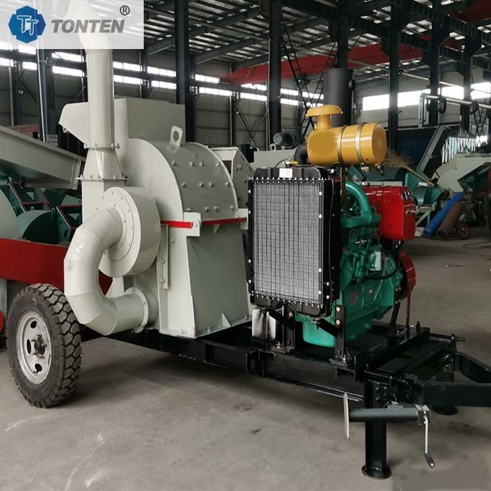 Mobiler Diesel-Holzbruchmaschine Zweig-Schredder-Schredder Mobiltyp