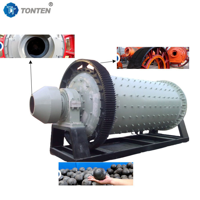 Verarbeitung von Mineralien Horizontales Eisenerz Kugelmühlnetz Typ 900x3000