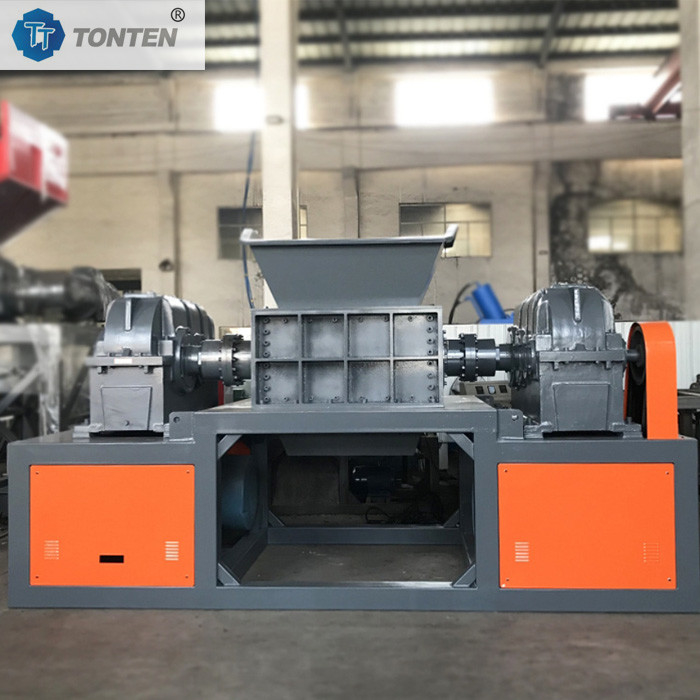 Gewebebeutel-Doppelwellen-Zerkleinerer zum Zerkleinern von Altkleidern und Holz
