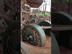 Nass-Eisenerz-Doppelrad-Goldschleifmaschine Baritquarzschleifmaschine